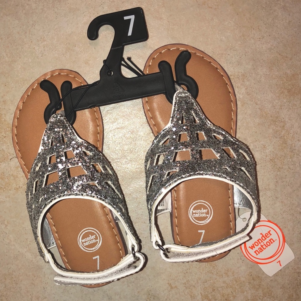 Silver Toddler Sandals